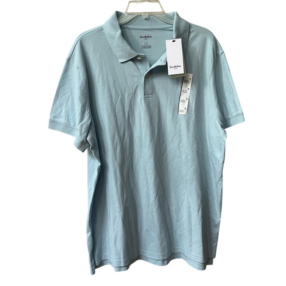 Goodfellow & Co Other - Goodfellow & Co Short Sleeve Every Wear Polo Shirt Mens XL Soft Blue Stretch NWT